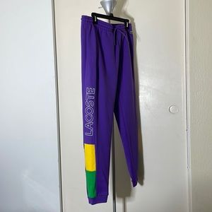 Lacoste Live Sweatpants | Unisex | Size S | Purple | 100% Cotton